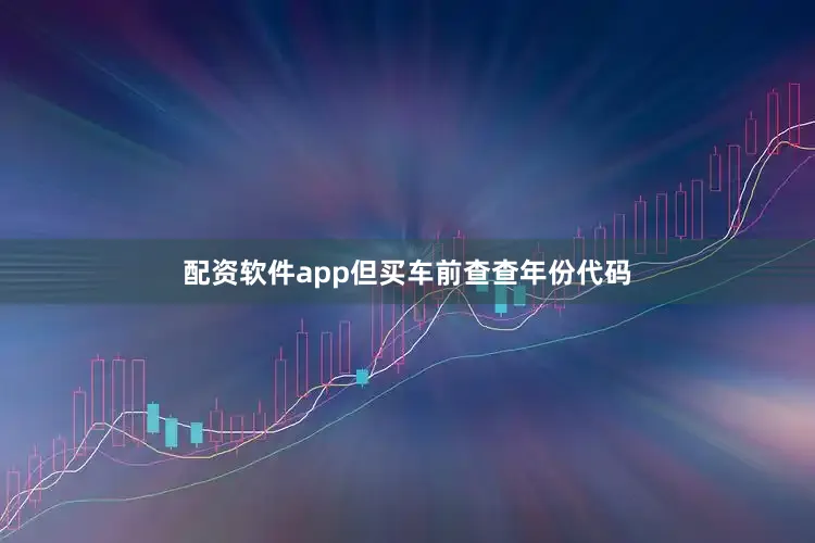 配资软件app但买车前查查年份代码